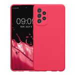 Laptop, Telefoane si Tablete - Telefoane mobile si accesorii - Accesorii Telefoane - Huse telefoane - Husa Kwmobile pentru Samsung Galaxy A52/Galaxy A52 5G/Galaxy A52s 5G, anti-alunecare, silicon, roz neon - Infinity.ro