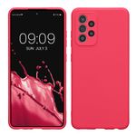 Laptop, Telefoane si Tablete - Telefoane mobile si accesorii - Accesorii Telefoane - Huse telefoane - Husa Kwmobile pentru Samsung Galaxy A52/Galaxy A52 5G/Galaxy A52s 5G, anti-alunecare, silicon, roz neon - Infinity.ro