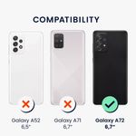 Laptop, Telefoane si Tablete - Telefoane mobile si accesorii - Accesorii Telefoane - Huse telefoane - Husa Kwmobile pentru Samsung Galaxy A72, incarcare wireless, silicon, mov - Infinity.ro