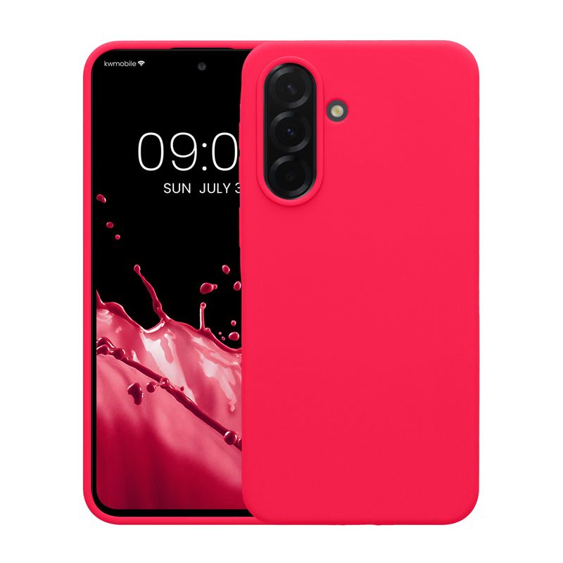 Laptop, Telefoane si Tablete - Telefoane mobile si accesorii - Accesorii Telefoane - Huse telefoane - Husa Kwmobile pentru Samsung Galaxy A37 5G, incarcare wireless, silicon, roz - Infinity.ro