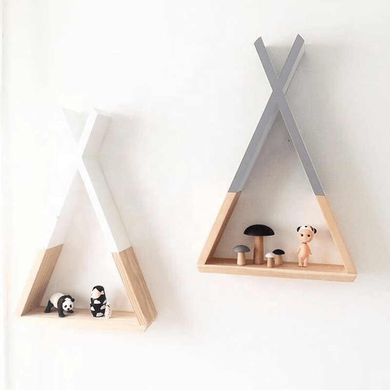 Casa si Gradina - Mobilier - Biblioteci si rafturi - Rafturi - Raft pentru copii, gri / natural, JOLI - Infinity.ro