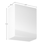 Casa si Gradina - Mobilier - Dulapuri si sifoniere - Dulapuri - Dulap superior, alb/alb extra lucios, de dreapta, AURORA G601F - Infinity.ro