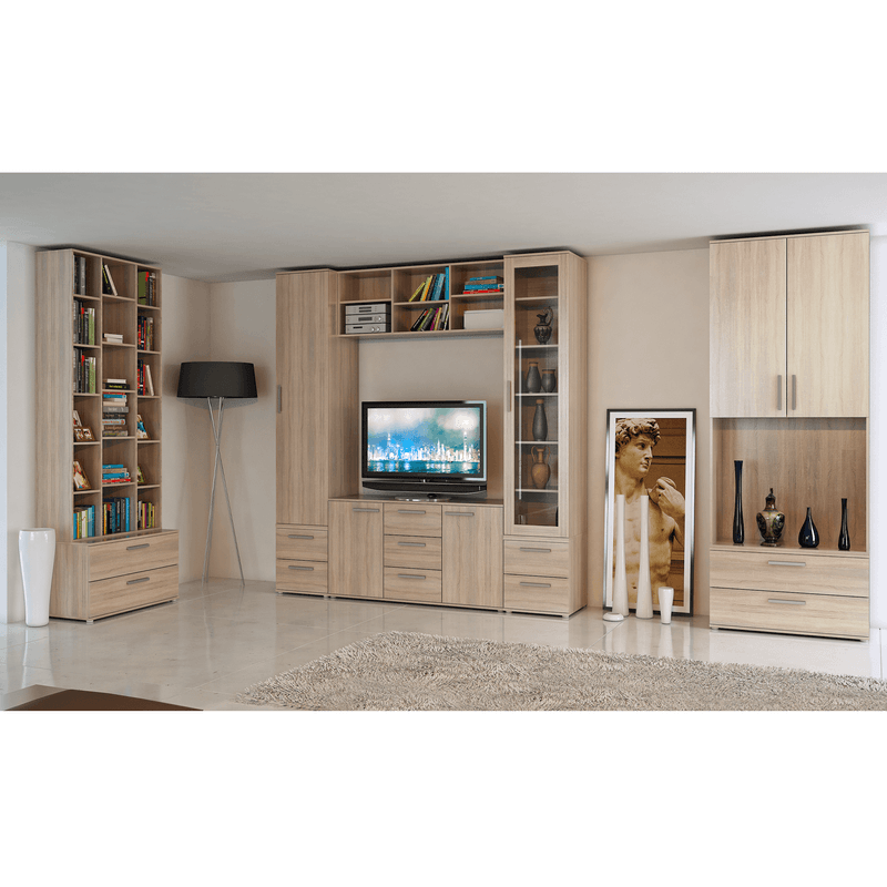 Casa si Gradina - Mobilier - Dulapuri si sifoniere - Dulapuri - Dulap, DTD laminat, stejar sonoma, DUNAJ TIPUL14 - Infinity.ro
