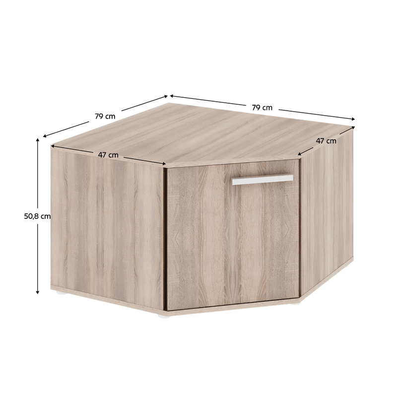 Casa si Gradina - Mobilier - Dulapuri si sifoniere - Dulapuri - Dulap, DTD laminat, stejar sonoma, DUNAJ TIPUL14 - Infinity.ro
