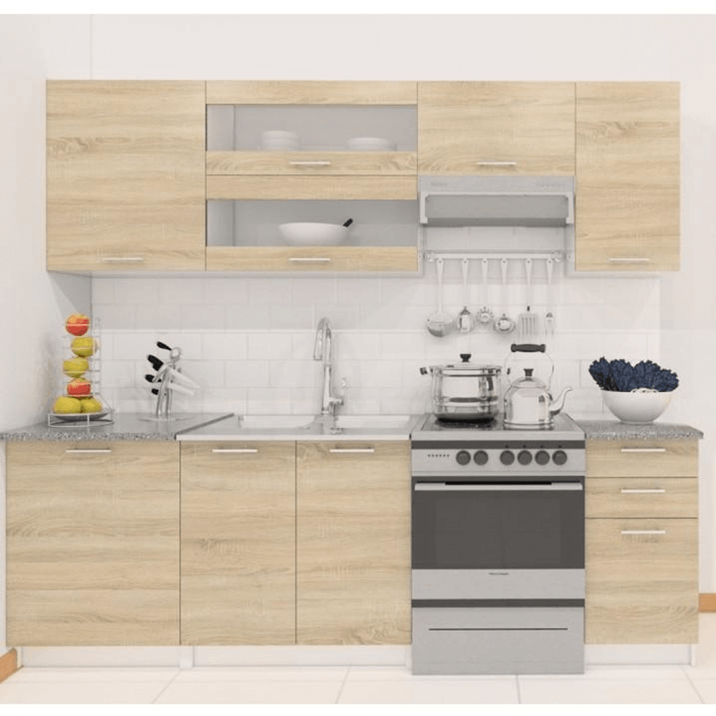 Casa si Gradina - Mobilier - Dulapuri si sifoniere - Dulapuri - Dulap inferior, stejar sonoma/alb, FABIANA S - 40SZ2 - Infinity.ro