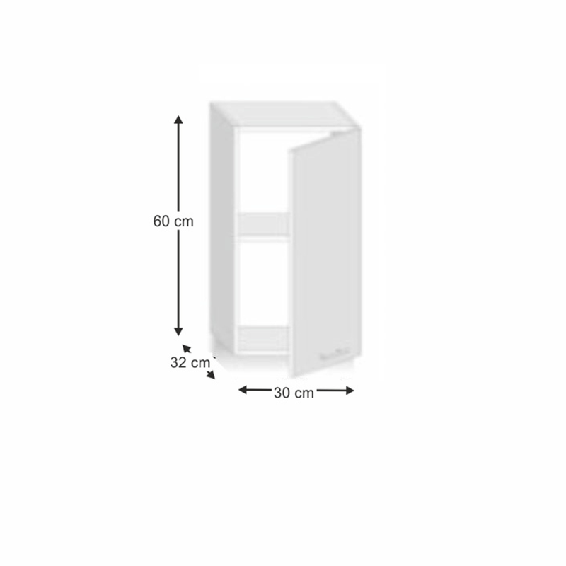 Casa si Gradina - Mobilier - Dulapuri si sifoniere - Dulapuri - Dulap superior cu usa verticala, stejar sonoma, dreapta, LINE G30 - Infinity.ro