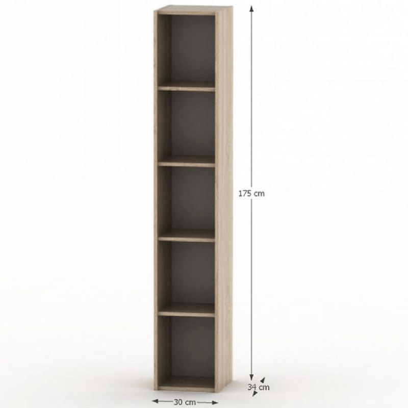 Casa si Gradina - Mobilier - Biblioteci si rafturi - Etajere - Etajera, stejar sonoma, TEMPO ASISTENT NEW 009 - Infinity.ro