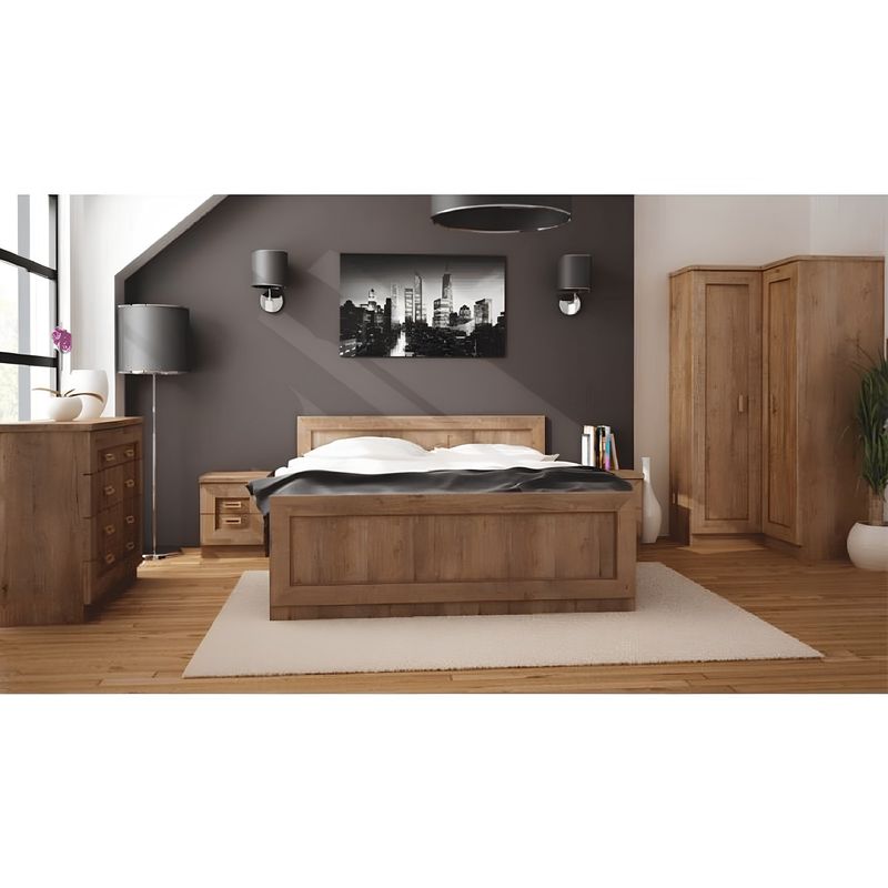 Casa si Gradina - Mobilier - Comode si corpuri - Noptiere - Noptiera, stejar lefkas, TEDY TYP T16 - Infinity.ro