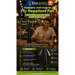 Market - Curatenie si intretinere casa - Produse menaj - Insecticide si capcane - Ventilator Anti-Insecte pentru Masa - Fly Repellent Fan - Infinity.ro