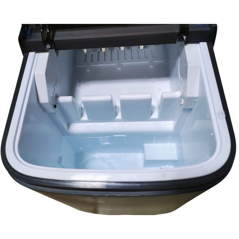 Electronice si Electrocasnice - Aparate frigorifice - Congelatoare - Masina de facut cuburi de Gheata ZSW-ZB12, 12 kg/zi, Rezervor 1.2L, Panou Tactil, Design Compact, Negru - Infinity.ro