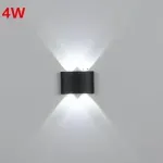 Casa si Gradina - Corpuri si surse de iluminat - Accesorii corpuri de iluminat - Aplica LED RGB 4W Bidirectionala, cu Telecomanda, IP54, Aluminiu, Exterior/Interior, Negru, engros - Infinity.ro