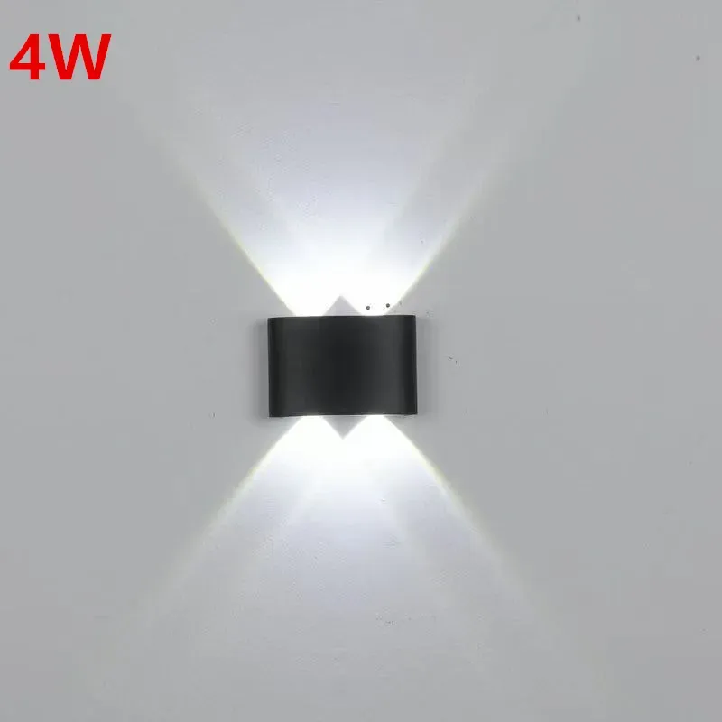 Casa si Gradina - Corpuri si surse de iluminat - Accesorii corpuri de iluminat - Aplica LED RGB 4W Bidirectionala, cu Telecomanda, IP54, Aluminiu, Exterior/Interior, Negru, engros - Infinity.ro
