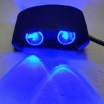 Casa si Gradina - Corpuri si surse de iluminat - Accesorii corpuri de iluminat - Aplica LED RGB 4W Bidirectionala, cu Telecomanda, IP54, Aluminiu, Exterior/Interior, Negru, engros - Infinity.ro