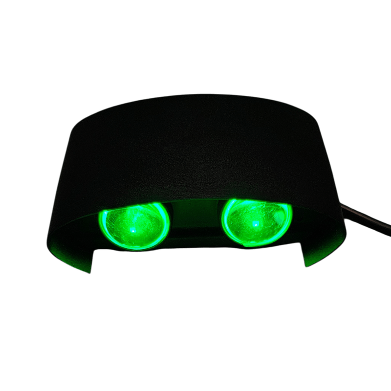 Casa si Gradina - Corpuri si surse de iluminat - Accesorii corpuri de iluminat - Aplica LED RGB 4W Bidirectionala, cu Telecomanda, IP54, Aluminiu, Exterior/Interior, Negru, engros - Infinity.ro