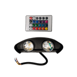 Casa si Gradina - Corpuri si surse de iluminat - Accesorii corpuri de iluminat - Aplica LED RGB 4W Bidirectionala, cu Telecomanda, IP54, Aluminiu, Exterior/Interior, Negru, engros - Infinity.ro