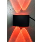 Casa si Gradina - Corpuri si surse de iluminat - Accesorii corpuri de iluminat - Aplica LED RGB 4W Bidirectionala, cu Telecomanda, IP54, Aluminiu, Exterior/Interior, Negru, engros - Infinity.ro