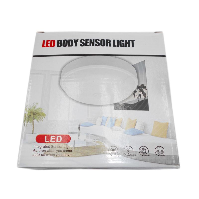 Casa si Gradina - Corpuri si surse de iluminat - Accesorii corpuri de iluminat - Aplica LED 20W cu Senzor de Miscare PIR, Plafoniera Rotunda, 220V, Lumina Alba Neutra, Interior / Exterior Protejat - Infinity.ro