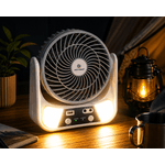 Electronice si Electrocasnice - Climatizare si sisteme de incalzire - Aparate racire aer - Ventilatoare - Ventilator Solar Reincarcabil EP-606, 15 cm, cu Panou Solar, 2 Becuri LED Incluse,3000 mAh, USB Power Bank - Infinity.ro