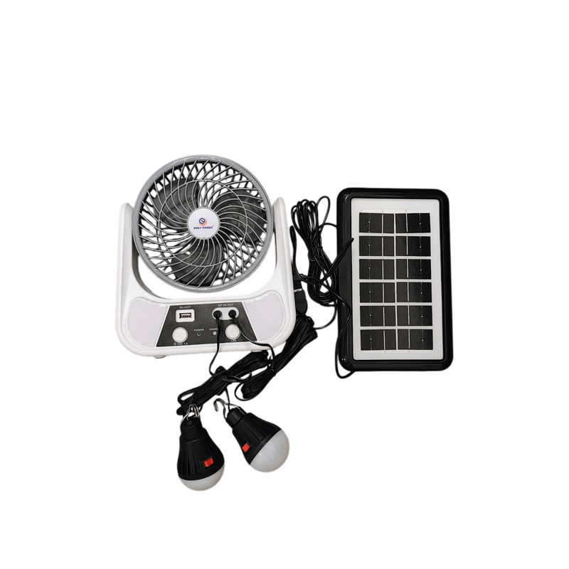 Electronice si Electrocasnice - Climatizare si sisteme de incalzire - Aparate racire aer - Ventilatoare - Ventilator Solar Reincarcabil EP-606, 15 cm, cu Panou Solar, 2 Becuri LED Incluse,3000 mAh, USB Power Bank - Infinity.ro