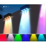 Casa si Gradina - Corpuri si surse de iluminat - Iluminat exterior - Lampi solare - Lampa Solara LED RGB pentru Exterior 6 Moduri Iluminare, Schimbare Culori din Buton, Incarcare Solara - Infinity.ro