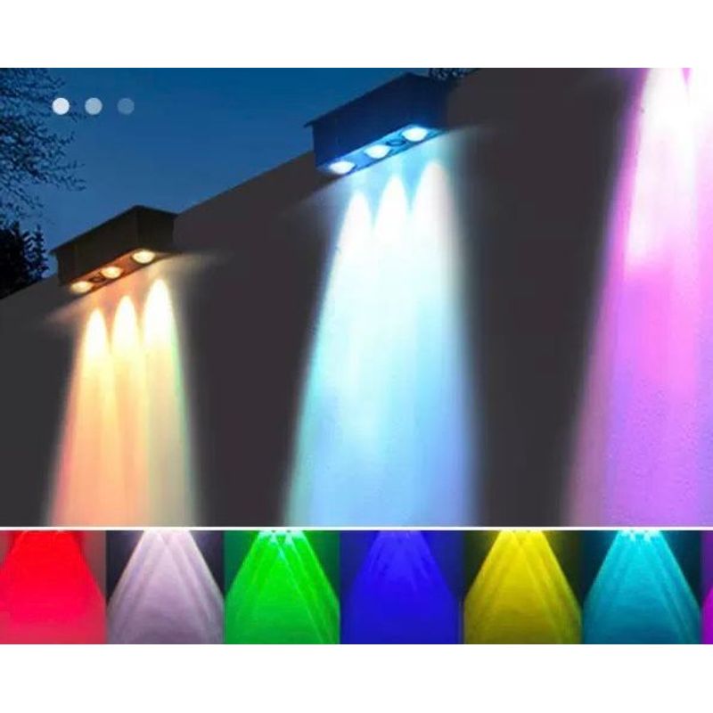 Casa si Gradina - Corpuri si surse de iluminat - Iluminat exterior - Lampi solare - Lampa Solara LED RGB pentru Exterior 6 Moduri Iluminare, Schimbare Culori din Buton, Incarcare Solara - Infinity.ro
