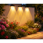 Casa si Gradina - Corpuri si surse de iluminat - Iluminat exterior - Lampi solare - Lampa Solara LED RGB pentru Exterior 6 Moduri Iluminare, Schimbare Culori din Buton, Incarcare Solara - Infinity.ro
