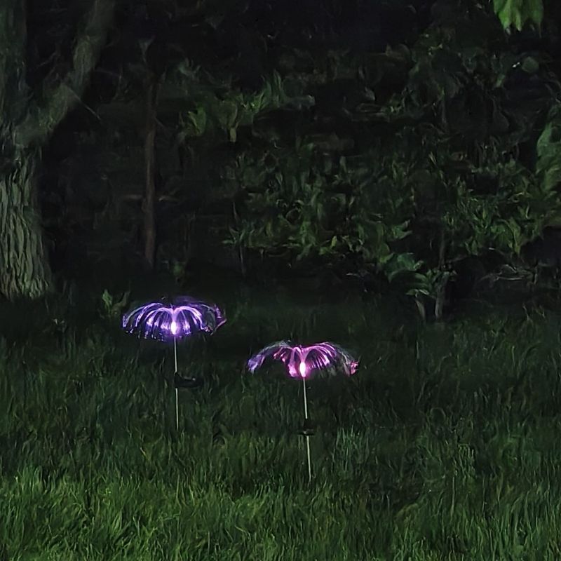 Casa si Gradina - Corpuri si surse de iluminat - Iluminat exterior - Lampi solare - Decoratiune Solara LED pentru Gradina, Set 2 Bucati, IP65, Iluminare Decorativa Exterior(pret pe bucata) - Infinity.ro