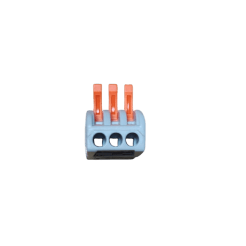 Casa si Gradina - Electrice - Distributie electrica si comanda - Accesorii distributie electrica - Conector electric tip Wago - 3 intrari, 3 iesiri (regleta rapida) - Infinity.ro