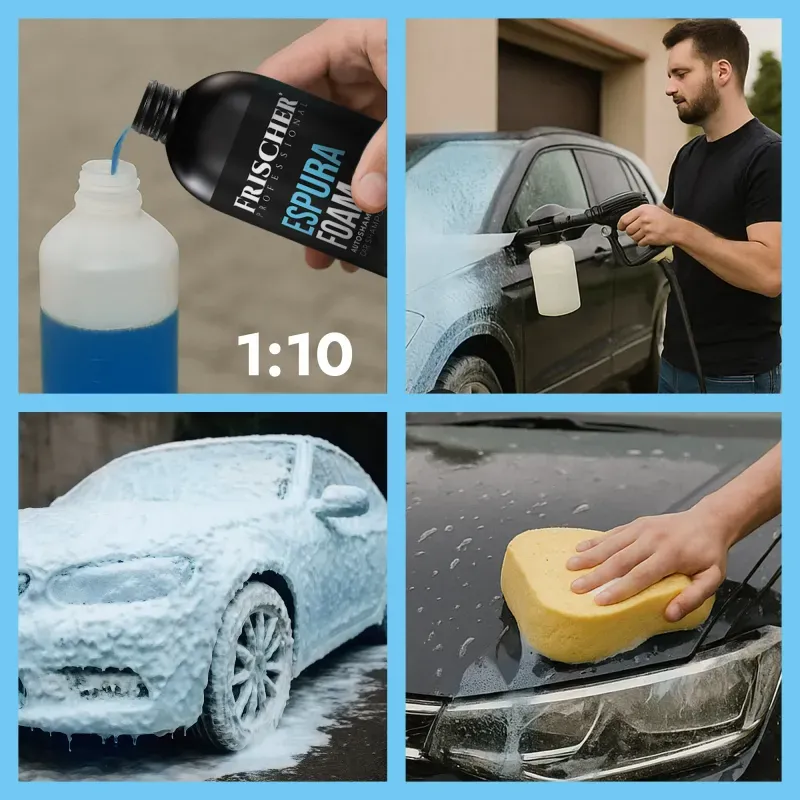 Auto si Moto - Intretinere auto - Produse curatare auto - Spuma activa auto concentrata Frischer Professional, dilutie 1:10, 500 ml - Infinity.ro