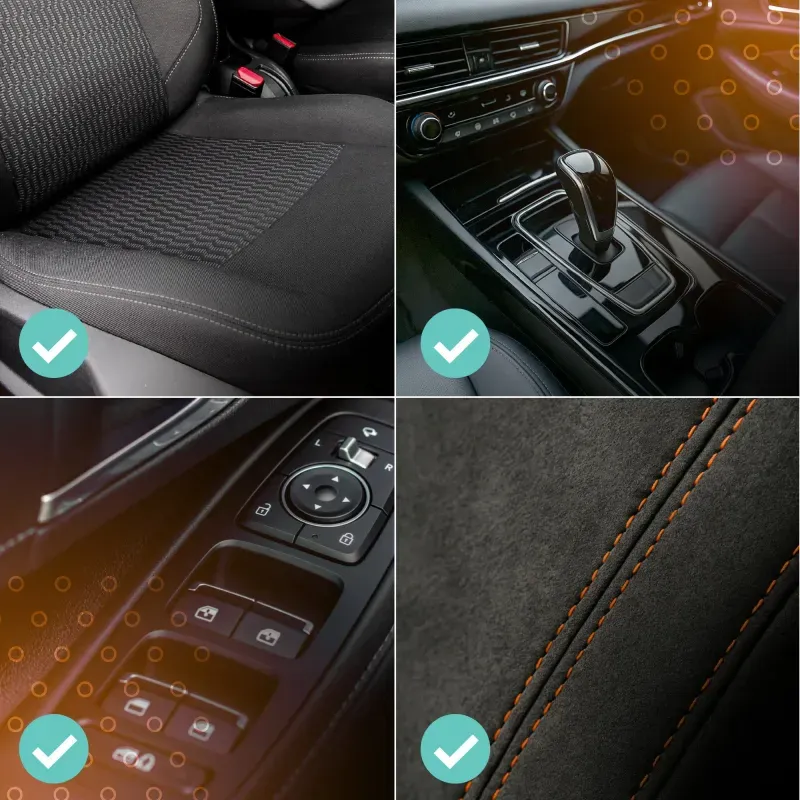 Auto si Moto - Intretinere auto - Produse curatare auto - Kit curatare pentru interioare auto Frischer Professional, 500 ml + perie + carpa pentru plastic, tapiterie, piele - Infinity.ro