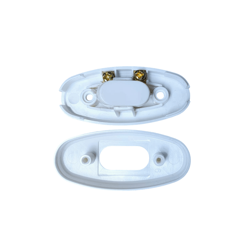 Casa si Gradina - Electrice - Accesorii electrice - Accesorii prize si intrerupatoare - Intrerupator pe fir Atom alb, ON/OFF, 250V / 2A - pentru veioze si lampi de interior - Infinity.ro