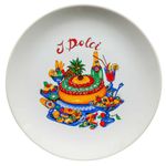 Casa si Gradina - Bucatarie si vesela - Vesela si tacamuri - Farfurii si boluri - Farfurie intinsa 26 cm Alb Pur cu decor IDolci - Infinity.ro
