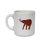 Casa si Gradina - Bucatarie si vesela - Vesela si tacamuri - Servicii de masa - Cana Alba arctic cu decor elefant, 260 ml - Infinity.ro