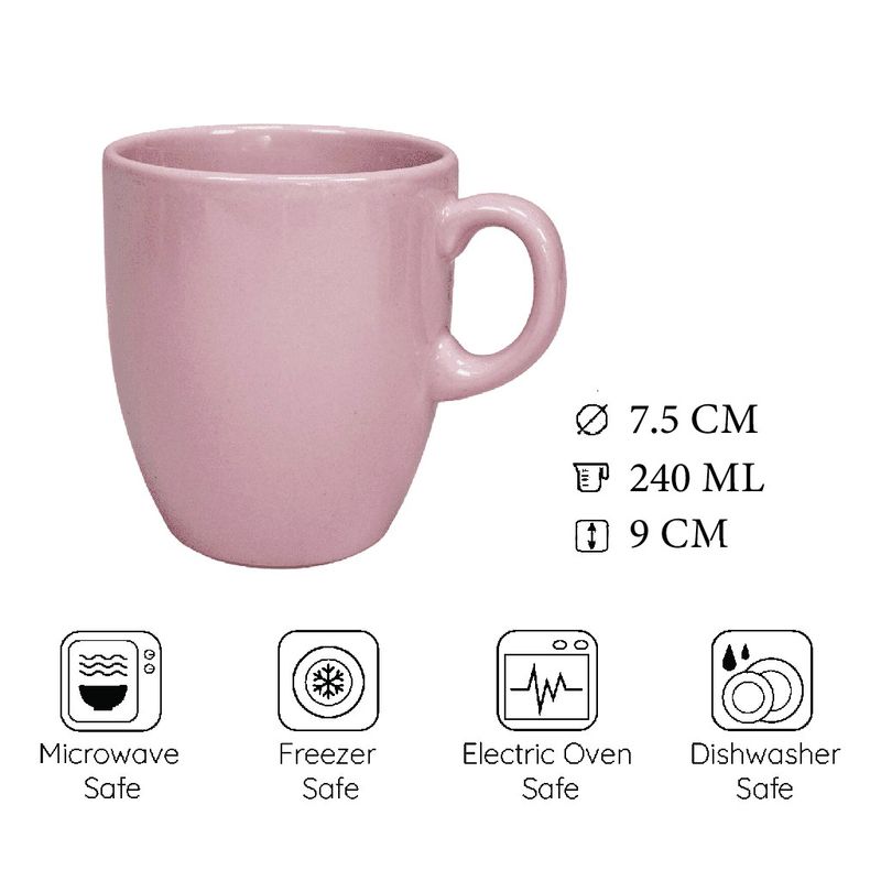 Casa si Gradina - Bucatarie si vesela - Vesela si tacamuri - Servicii de masa - Cana Roz Pal 240 ml - Infinity.ro