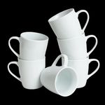 Casa si Gradina - Bucatarie si vesela - Cani si pahare - Cani si cesti - Set 6 cani latte Alb Lucios, 220 ml - Infinity.ro