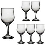 Casa si Gradina - Bucatarie si vesela - Cani si pahare - Pahare - Set 6 pahare cu picior din sticla de 280 ml, Cesiro - Infinity.ro