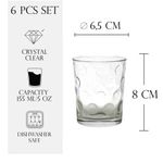 Casa si Gradina - Bucatarie si vesela - Cani si pahare - Pahare - Set 6 pahare de 155 ml din sticla, Cesiro - Infinity.ro