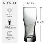 Casa si Gradina - Bucatarie si vesela - Cani si pahare - Pahare - Set 6 pahare din sticla de 300 ml, Cesiro - Infinity.ro