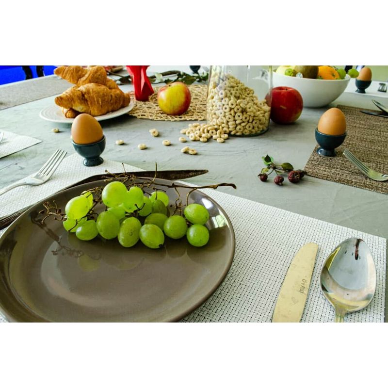 Casa si Gradina - Bucatarie si vesela - Vesela si tacamuri - Farfurii si boluri - Set 6 farfurii desert Maro Cafeniu 21 cm - Infinity.ro