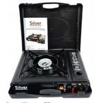 Sport si Outdoor - Camping - Bucatarie de camping - Arzatoare si accesorii - Kit aragaz turistic 2 in 1 si cartus de gaz 400ml, SilverTools - Infinity.ro