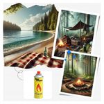 Sport si Outdoor - Camping - Bucatarie de camping - Arzatoare si accesorii - Kit aragaz turistic 2 in 1 si cartus de gaz 400ml, SilverTools - Infinity.ro