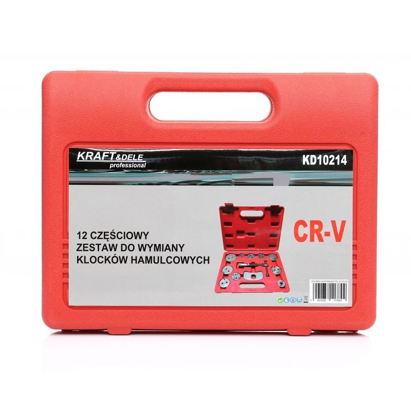Auto si Moto - Reparatii si depanare - Scule auto - Scule si truse auto - Presa etrier universala placute frana, 12 buc, KD10214, Kraft&Dele - Infinity.ro