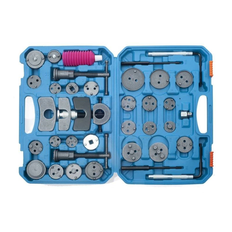 Auto si Moto - Reparatii si depanare - Scule auto - Scule si truse auto - Set 41 buc pentru repararea, presarea pistoanelor de frana + valiza, TA1374 - Infinity.ro
