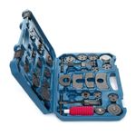 Auto si Moto - Reparatii si depanare - Scule auto - Scule si truse auto - Set 35 buc Presa etrier universala pentru repararea pistoanelor de frana + valiza, TA1373 - Infinity.ro