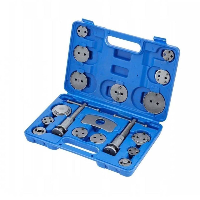 Auto si Moto - Reparatii si depanare - Scule auto - Scule si truse auto - Trusa etriere profesionala, Hogert, 18 piese pentru pistoane frana, presa - Infinity.ro