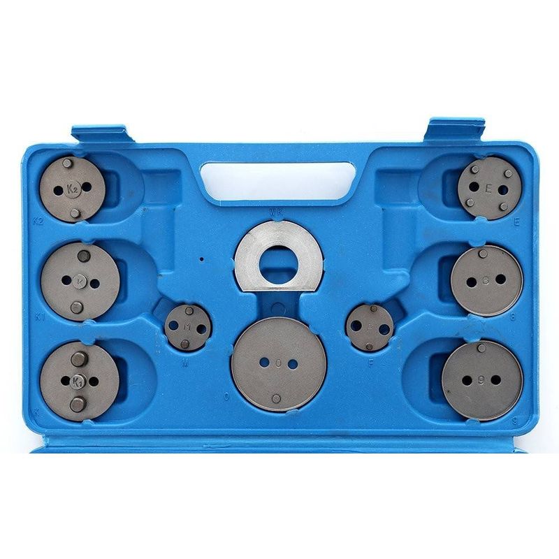 Auto si Moto - Reparatii si depanare - Scule auto - Scule si truse auto - Set 22 buc Presa pentru repararea pistoanelor de frana + valiza, TA1089 - Infinity.ro