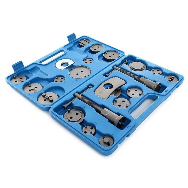 Auto si Moto - Reparatii si depanare - Scule auto - Scule si truse auto - Set 22 buc Presa pentru repararea pistoanelor de frana + valiza, TA1089 - Infinity.ro