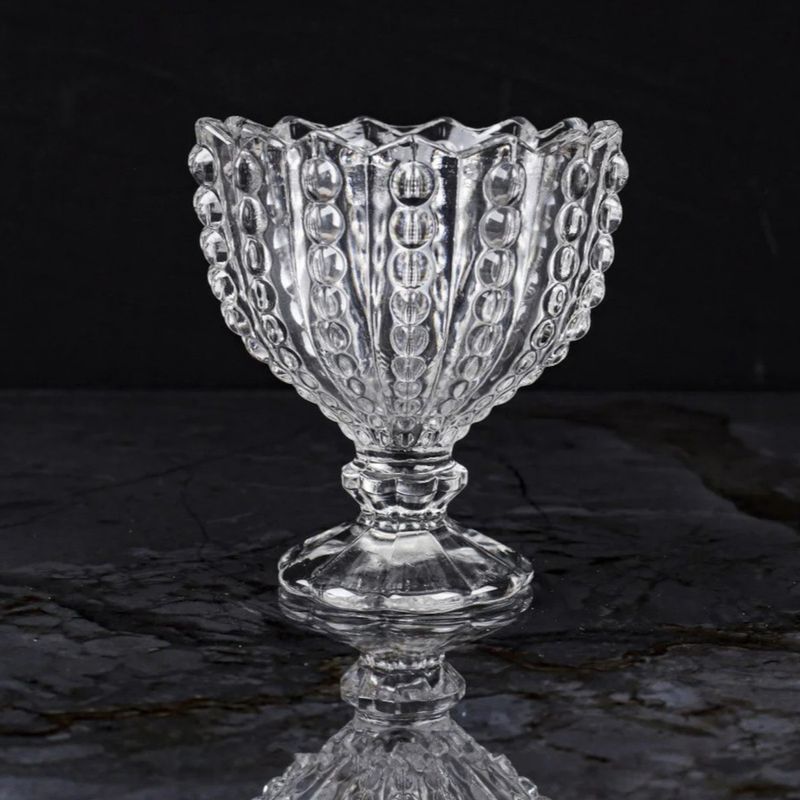 Casa si Gradina - Bucatarie si vesela - Vesela si tacamuri - Vesela desert - Cupe de Sticla pentru Inghetata MADGENIX, Set 6 Bucati, 200 ml, Design Elegant cu Picior, Ideale pentru Desert, Budinca sau Fructe - Infinity.ro