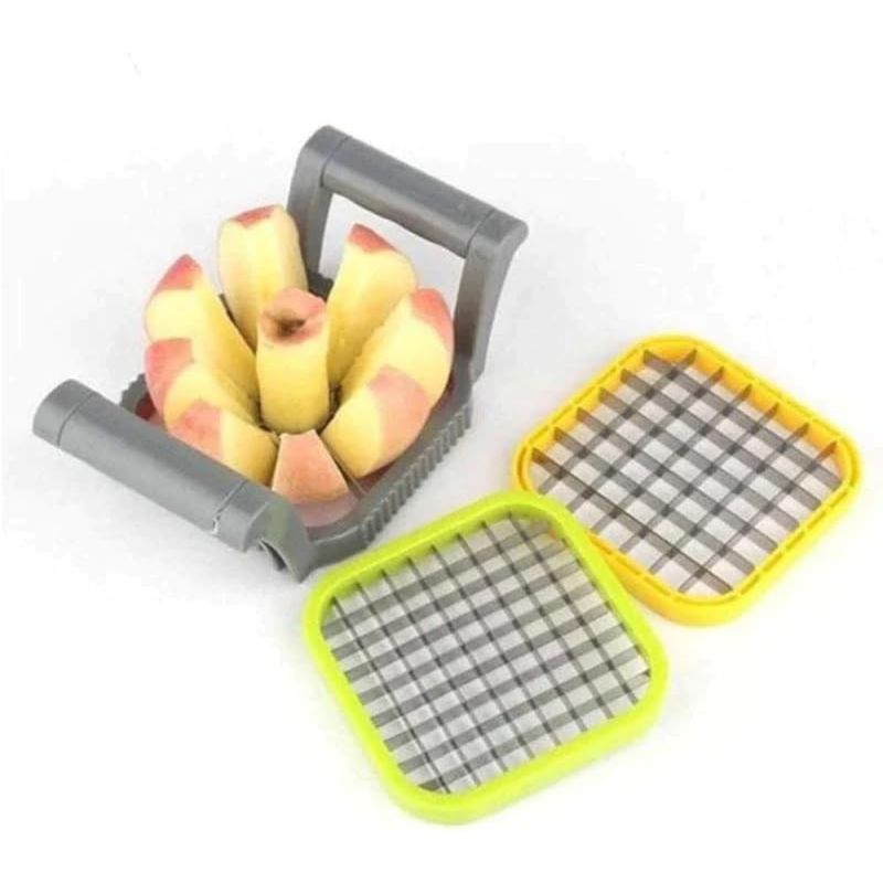 Casa si Gradina - Bucatarie si vesela - Ustensile bucatarie - Feliatoare si taietoare manuale - Set Manual MADGENIX pentru Feliat si Taiat Legume sau Fructe - 3 Forme Interschimbabile, Compact si Eficient - Infinity.ro