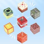 Jucarii, Copii si Bebe - Jucarii si jocuri - Seturi de constructie si cuburi - Seturi de constructie - Joc de Constructie Magnetica MADGENIX, 144 Cuburi din Lemn, Set Educativ STEM, 8 Culori, Joc Creativ DIY, Dezvoltare Motrica, 14x28x14 cm - Infinity.ro